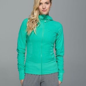 Lululemon In Flux Jacket Size 8 in Bali Breeze NWT Reversible Water Repellent